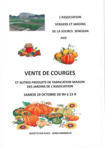 Vente de courges AVJS