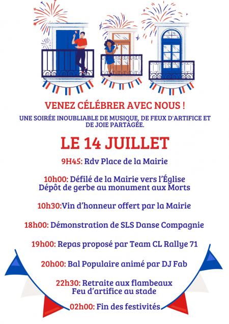 Fête du 14 juillet à Senozan