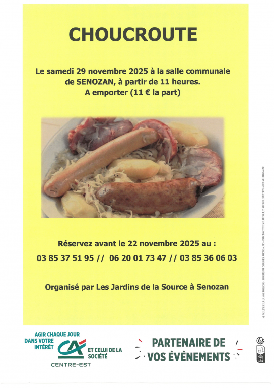 AVJS: vente de choucroute